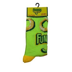 Funyuns Neon Crew Socks NWT Food Graphic Novelty Fun Men’s 6-12